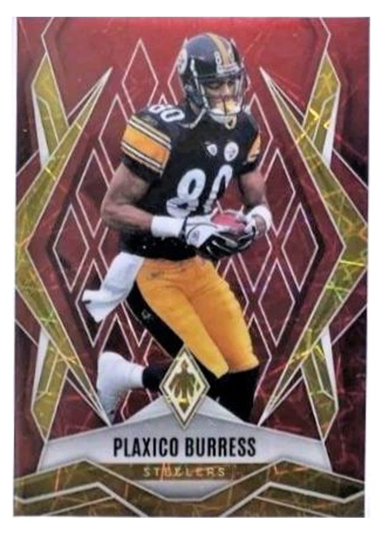 2025 Panini Phoenix Base Set Plaxico Burress Red Lazer #35 card