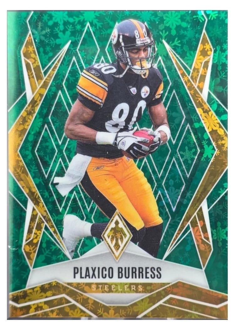 2025 Panini Phoenix Base Set Plaxico Burress Green Winter #35 card