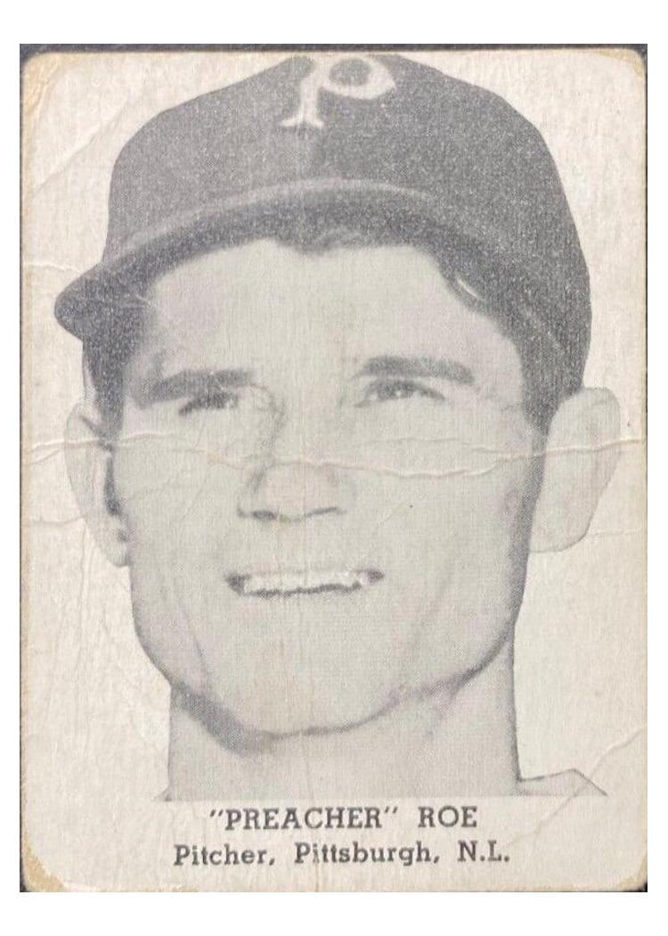 1947 Tip Top Bread 'Preacher' Roe card