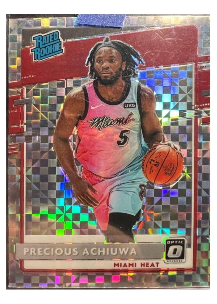 2020-21 Donruss Optic Base Set Precious Achiuwa Checkerboard #170 card