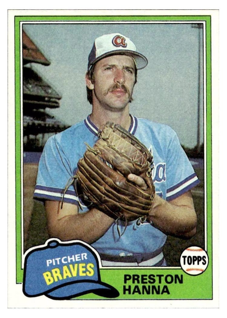1981 Topps Preston Hanna #594 card