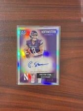 2025 Bowman University Chrome 1955 Bowman Football Autographs Preston Stone #55AV-PS card
