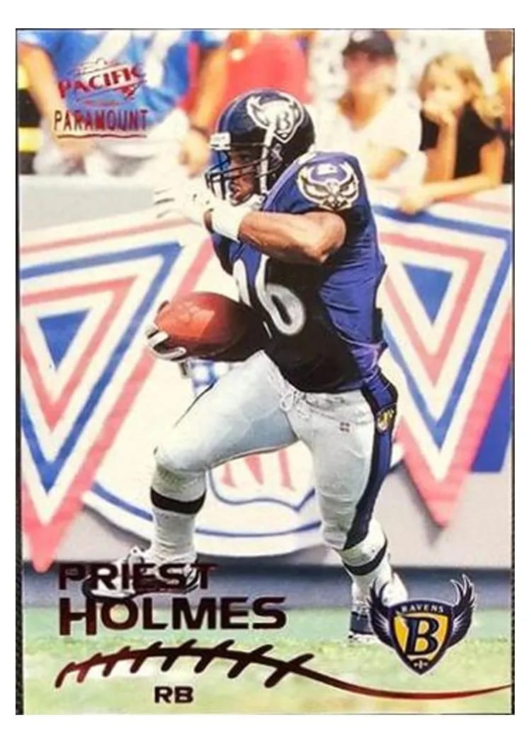 1998 Pacific Paramount Priest Holmes Copper #20 card