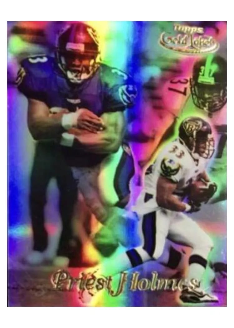 1999 Topps Gold Label Priest Holmes #77 card