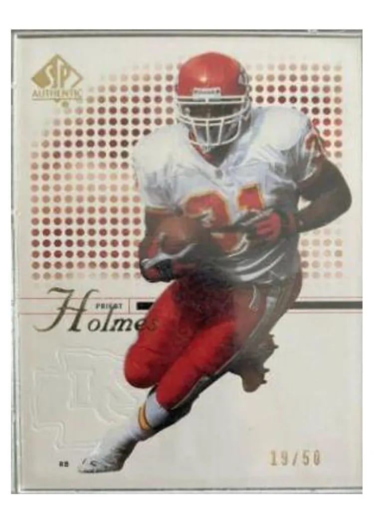 2002 SP Authentic Priest Holmes #73 card