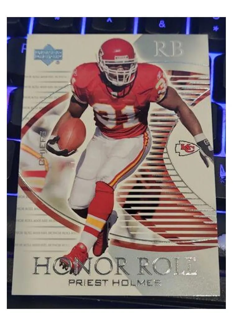 2003 Upper Deck Honor Roll Priest Holmes #49 card