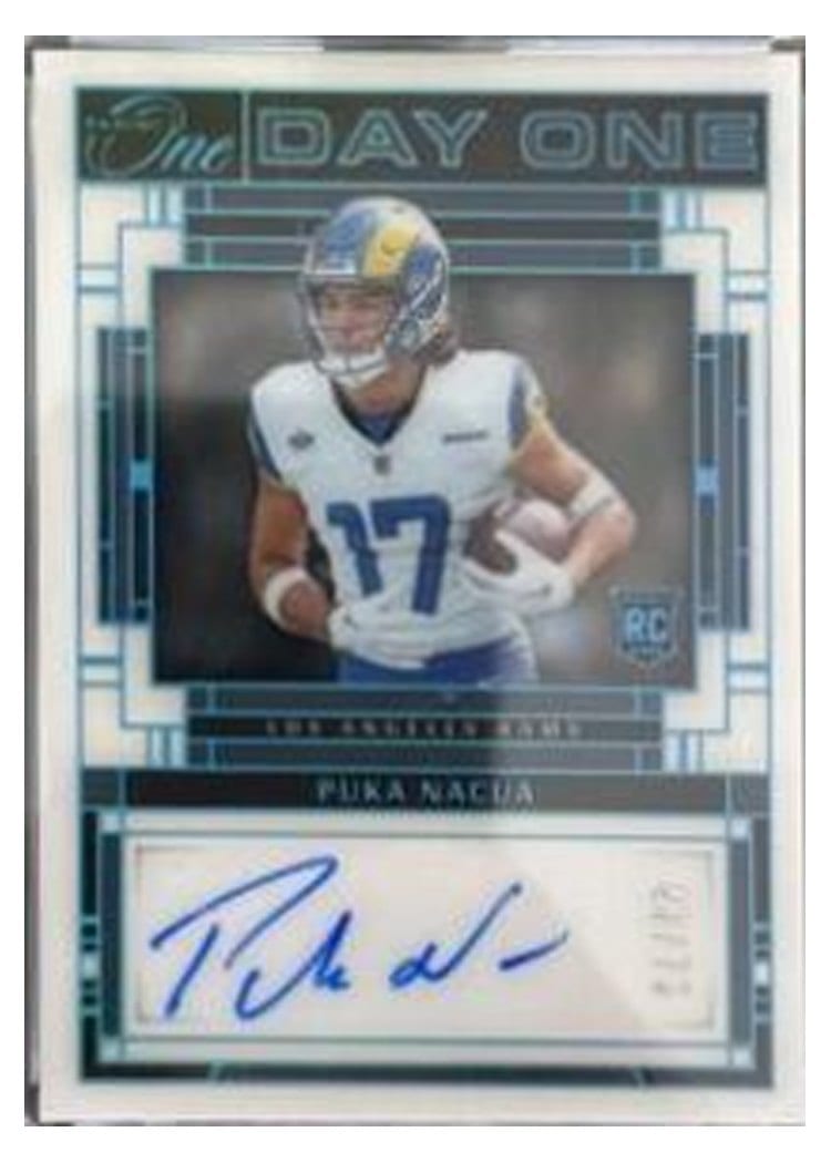 2023 Panini One Day One Autographs Puka Nacua #114 card
