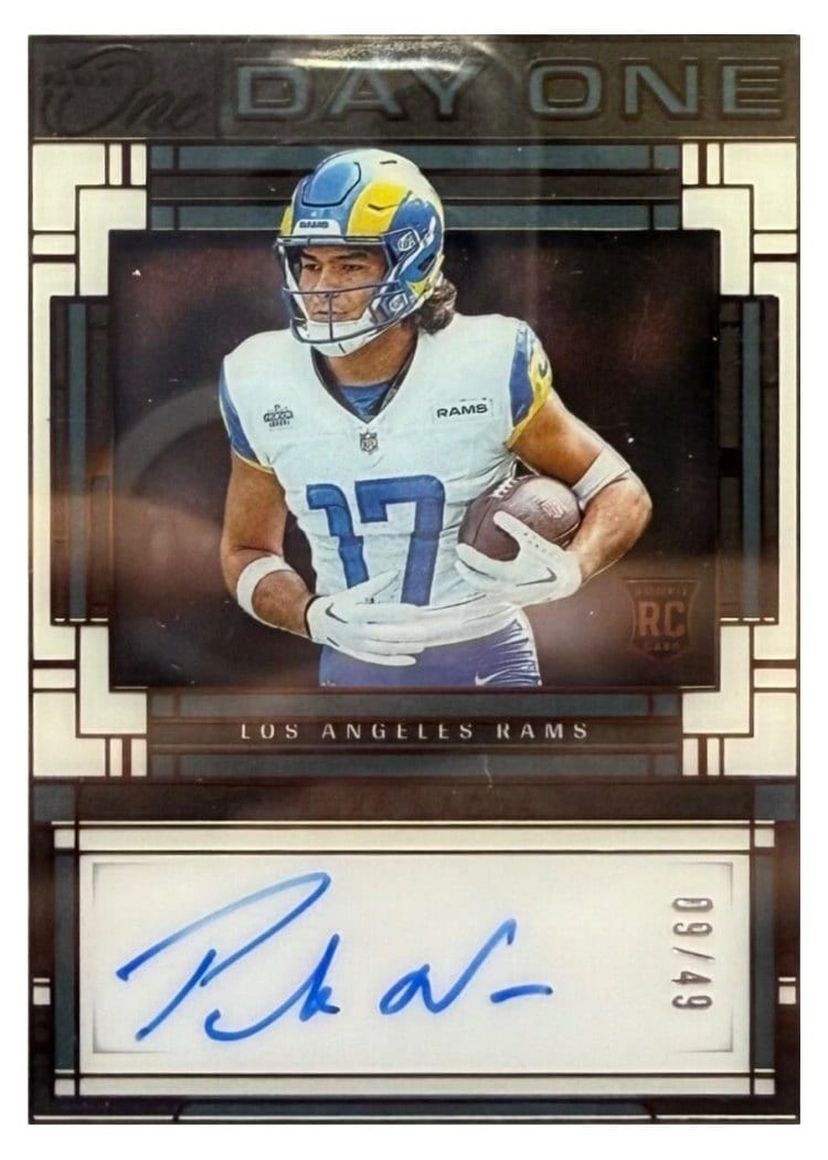 2023 Panini One Day One Autographs Puka Nacua #114 card