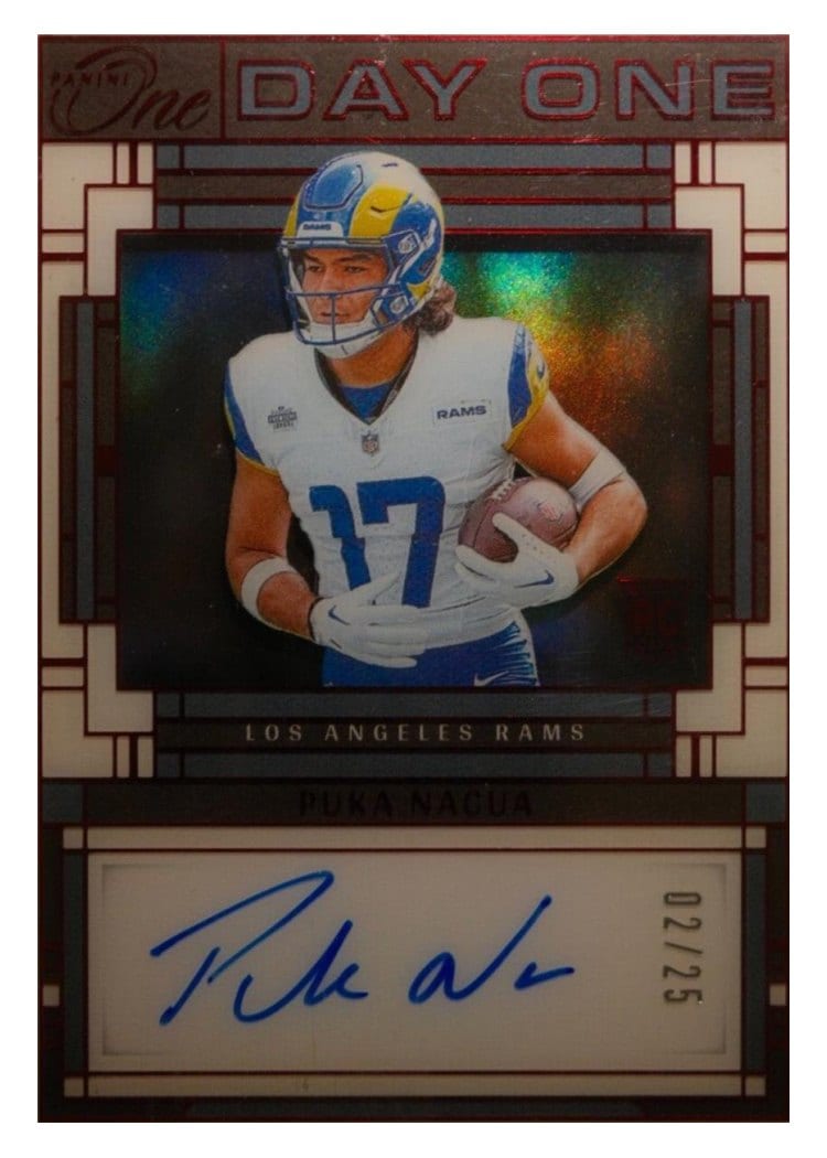 2023 Panini One Day One Autographs Puka Nacua #114 card