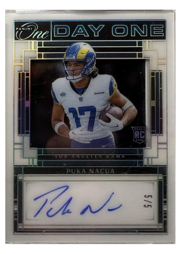 2023 Panini One Day One Autographs Puka Nacua #114 card
