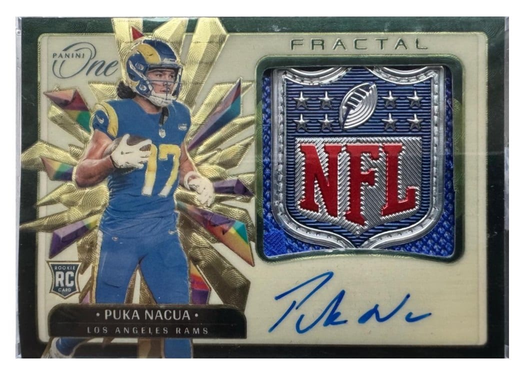 2023 Panini One Rookie Fractal Puka Nacua #394 card