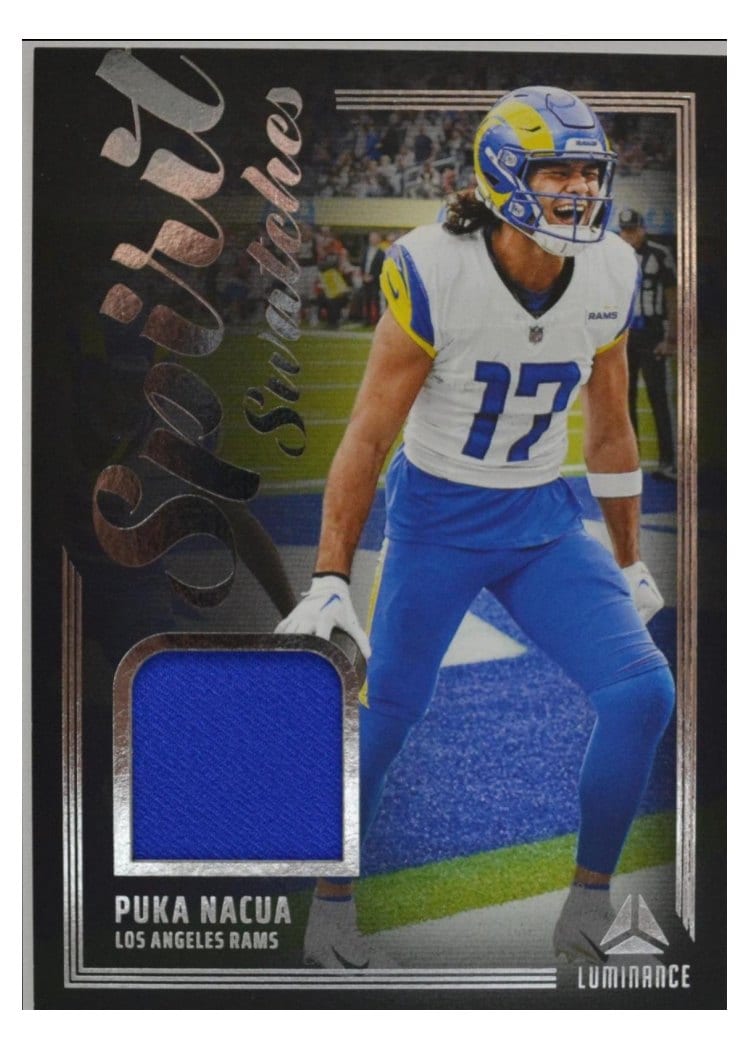 2024 Panini Luminance Spirit Swatches Puka Nacua #SS-PNA card