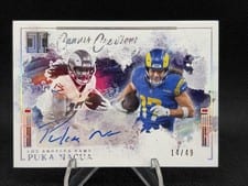2025 Panini Impeccable Canvas Creations Signatures Puka Nacua #17 card