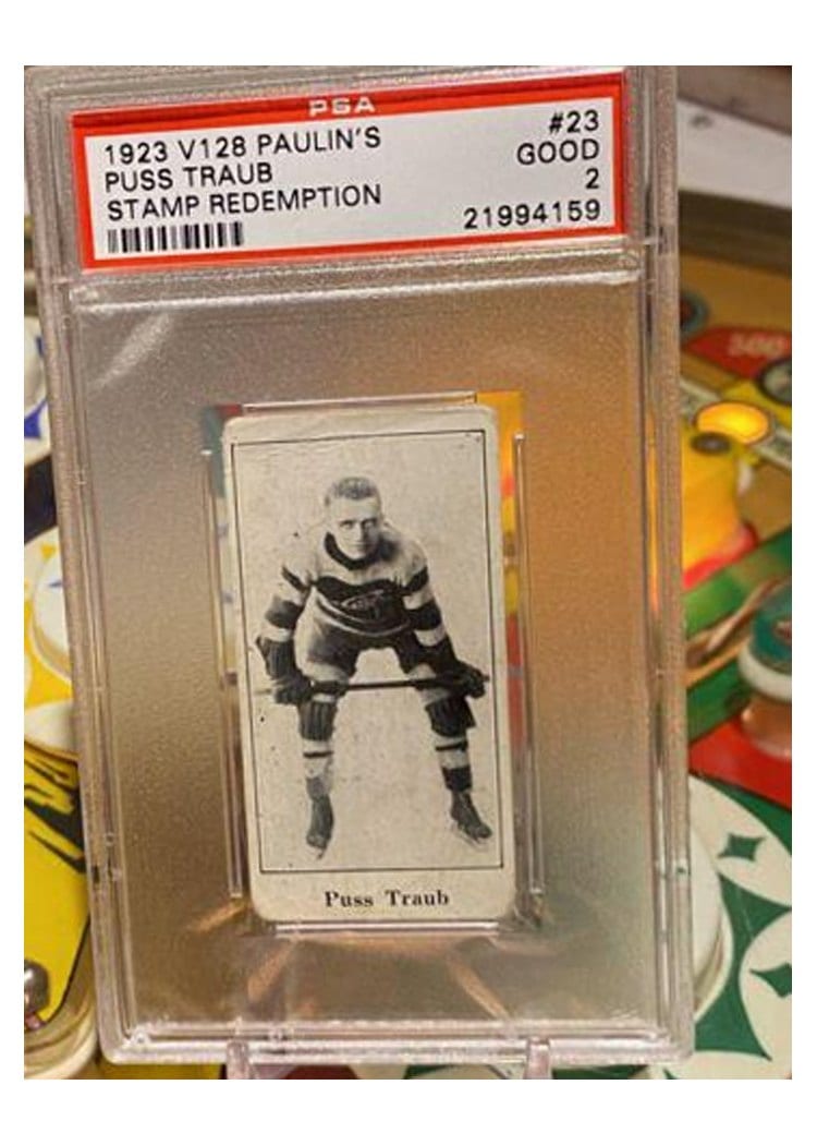 1923 V128 Paulin's Puss Traub Stamp Redemption #23 card