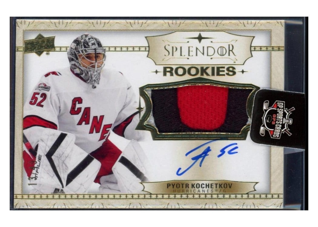 2023-24 Upper Deck The Cup 2022-23 Splendor Update - Base Set - Rookie Autograph Patch Pyotr Kochetkov #SP-KV card