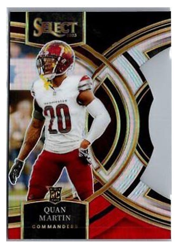 2023 Panini Select Base Set Quan Martin Black Red Prizm Die-Cut #137 card