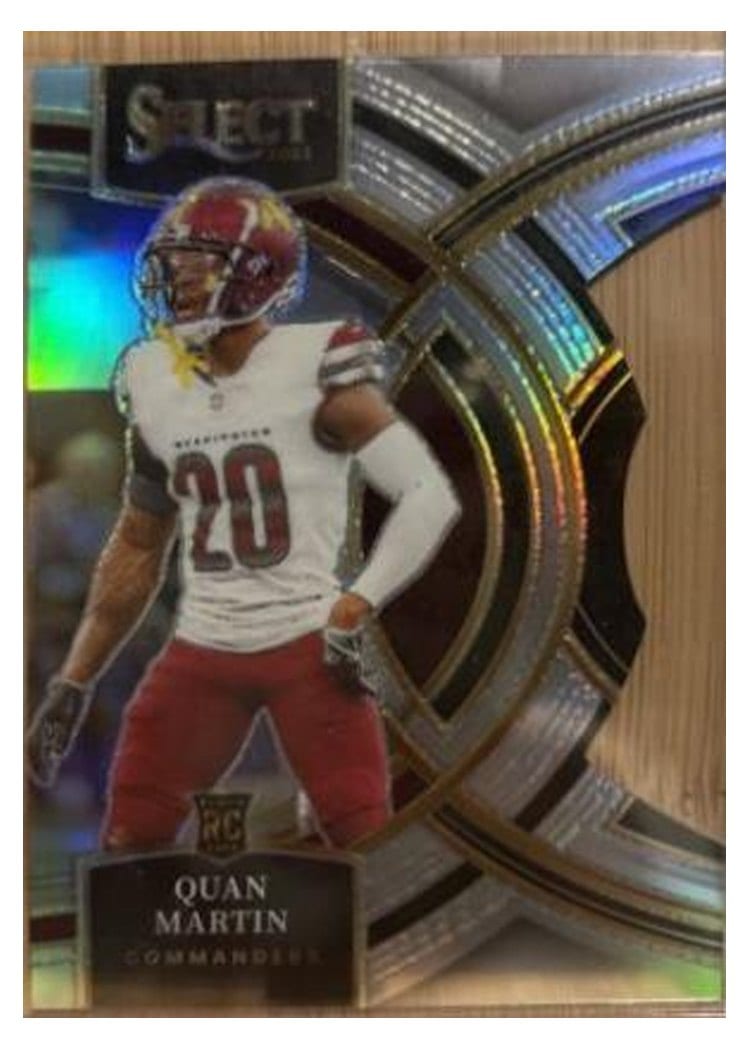 2023 Panini Select Base Set Quan Martin Silver Prizm Die-Cut #137 card