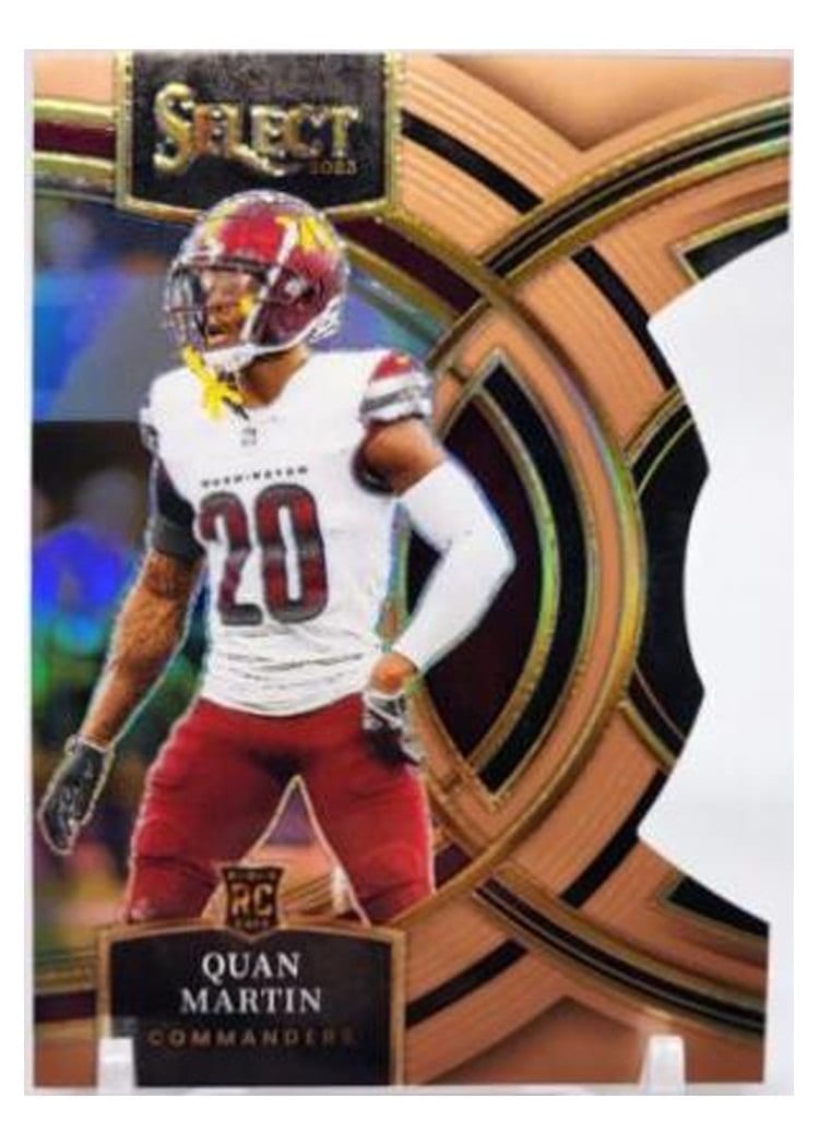 2023 Panini Select Base Set Quan Martin Copper Prizm Die-Cut #137 card