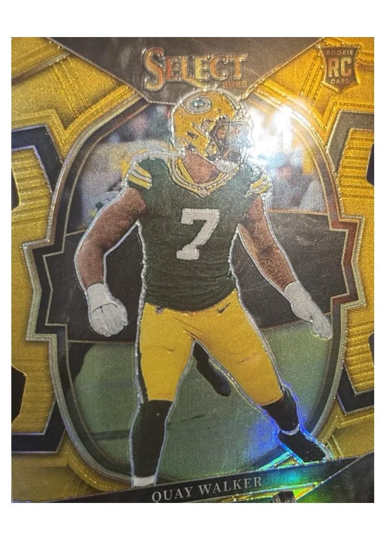 2022 Panini Select Base Set Quay Walker Gold Die Cut #56 card