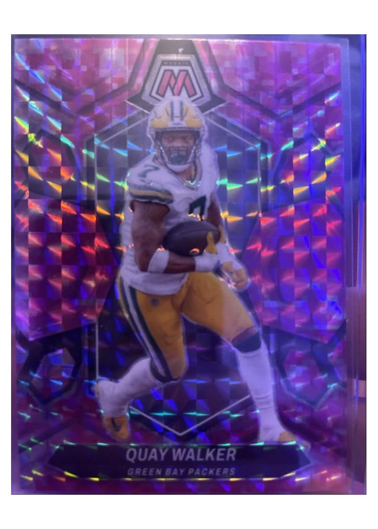 2024 Panini Mosaic Base Set Quay Walker Camo Pink #83 card