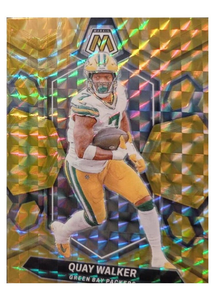 2024 Panini Mosaic Base Set Quay Walker Yellow Reactive #83 card