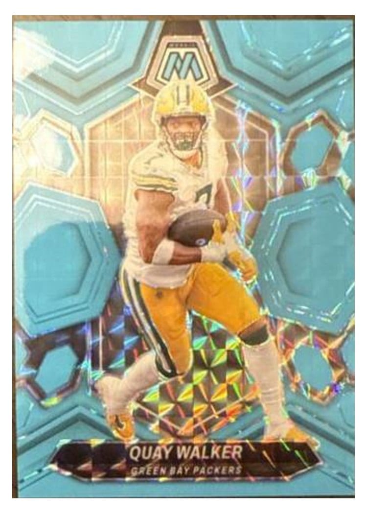 2024 Panini Mosaic Base Set Quay Walker Blue Fluorescent #83 card