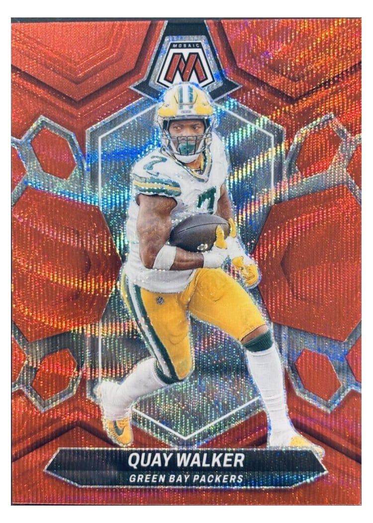 2024 Panini Mosaic Base Set Quay Walker Red Wave #83 card