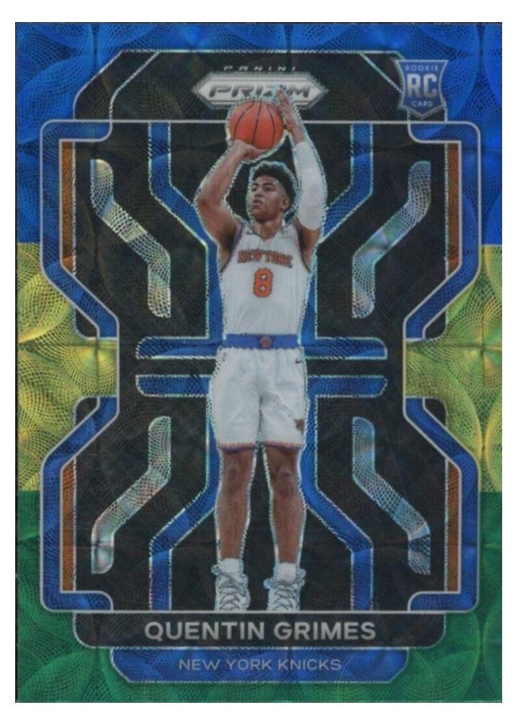 2021-22 Panini Prizm Base Set Quentin Grimes #285 card