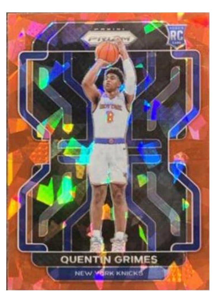 2021-22 Panini Prizm Base Set Quentin Grimes Red Choice Prizm #285 card