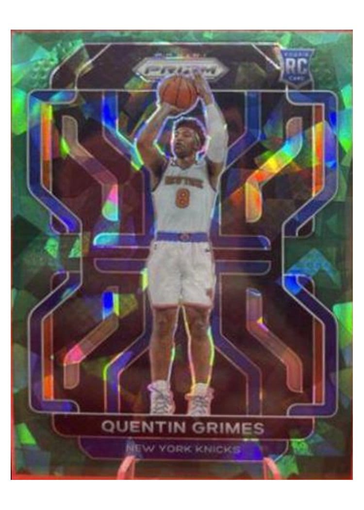 2021-22 Panini Prizm Base Set Quentin Grimes Green Ice Prizm #285 card