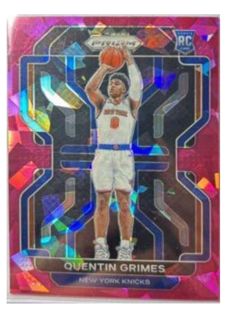 2021-22 Panini Prizm Base Set Quentin Grimes Pink Ice Prizm #285 card