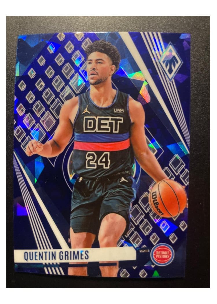 2023-24 Panini Phoenix Base Set Quentin Grimes Blue Ice #190 card
