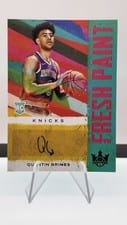 2024-25 Panini Court Kings Brush Strokes Autographs Quentin Grimes #BR-GRM card
