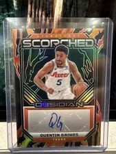 2024-25 Panini Obsidian Scorched Signatures Quentin Grimes #SS-QGP card
