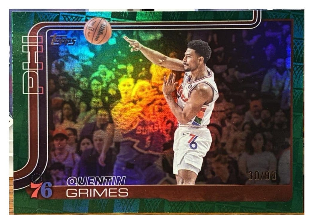 2025-26 Topps Base Set Quentin Grimes #25 card