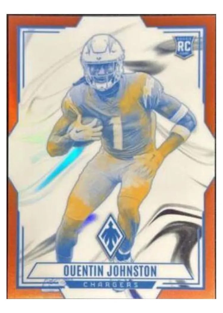 2023 Panini Phoenix Contours Quentin Johnston #CON-10 card