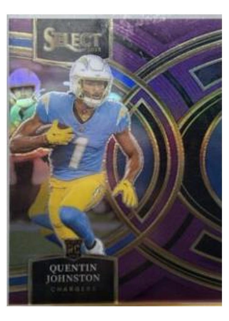 2023 Panini Select Base Set Quentin Johnston #196 card