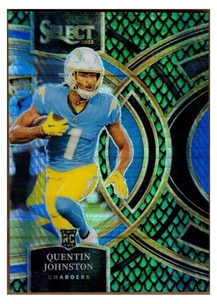 2023 Panini Select Base Set Quentin Johnston #196 card