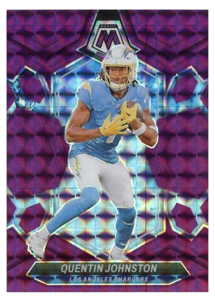 2024 Panini Mosaic Base Set Quentin Johnston #123 card