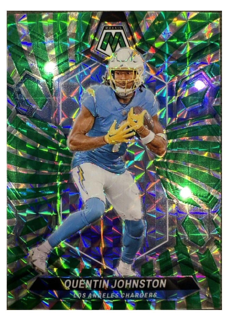 2024 Panini Mosaic Base Set Quentin Johnston #123 card