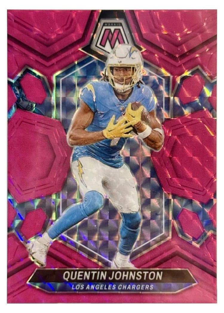 2024 Panini Mosaic Base Set Quentin Johnston #123 card