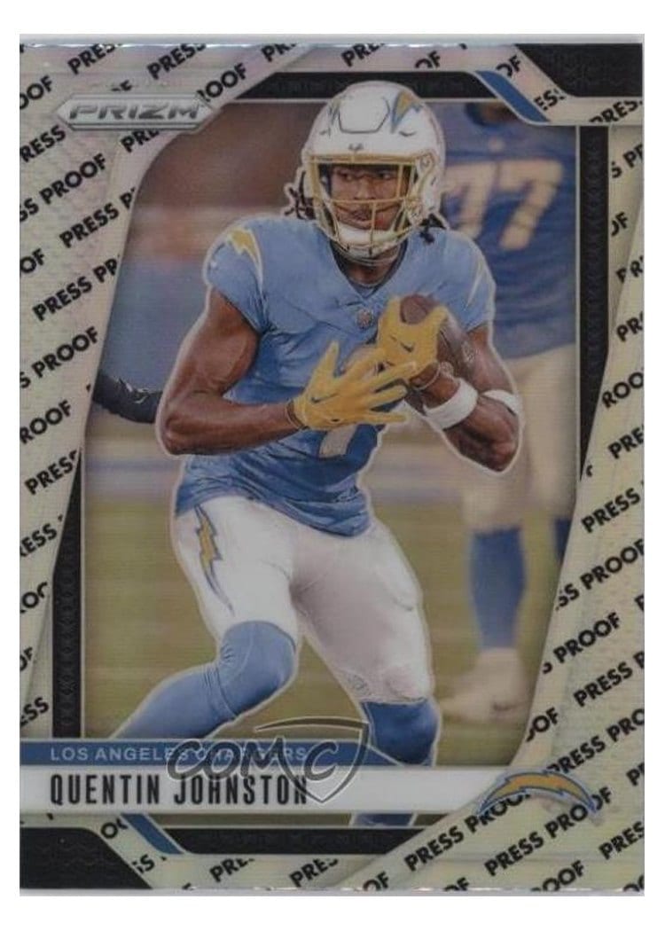 2024 Panini Prizm Base Set Quentin Johnston #160 card