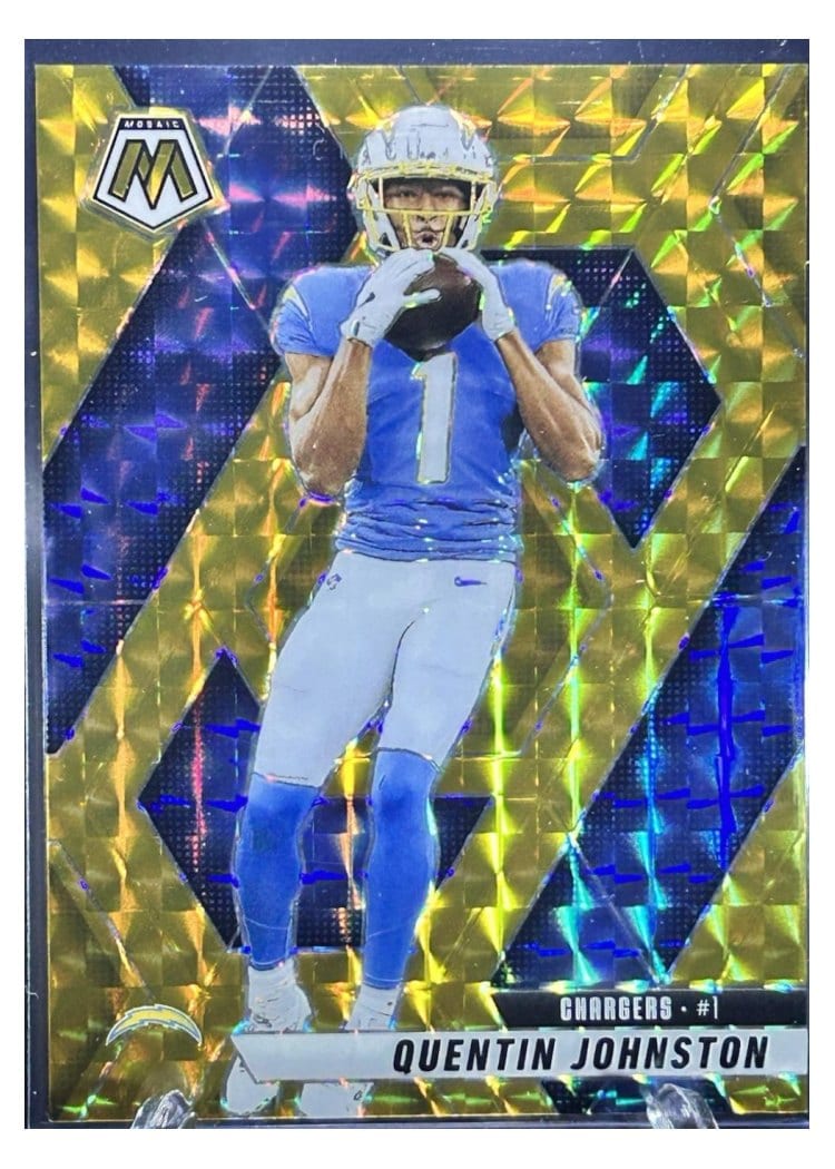 2025 Panini Mosaic Base Set Quentin Johnston #43 card
