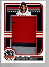 2025 Panini Stars & Stripes Jumbo Material Jersey Prime Quentin Young #JMJ-SJ card