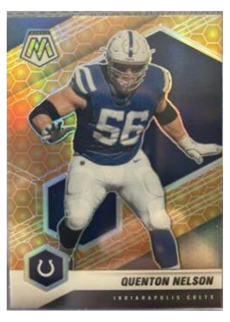 2021 Panini Mosaic Base Set Quenton Nelson #94 card