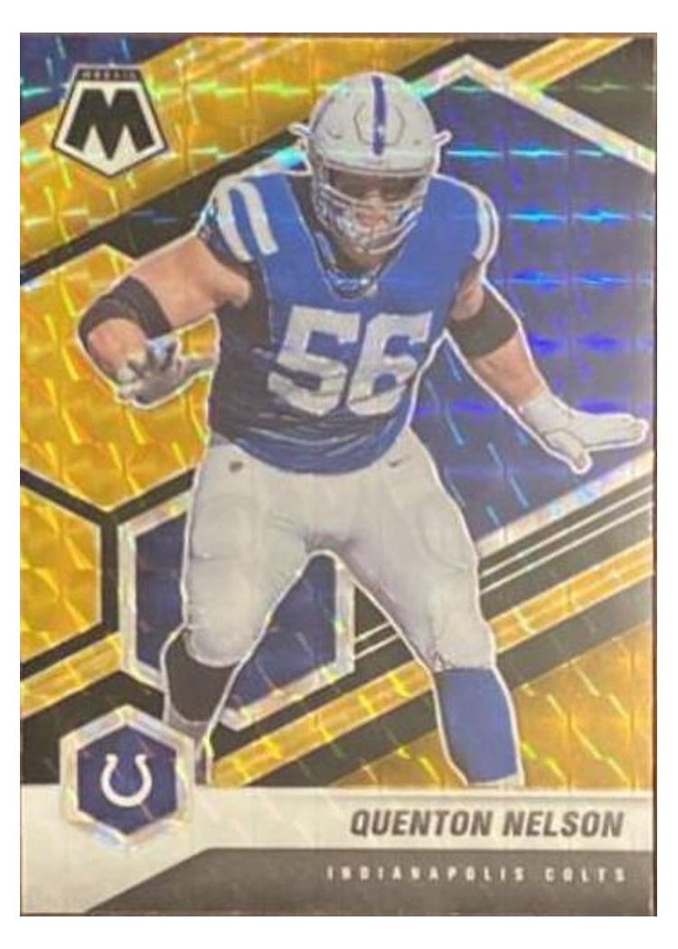 2021 Panini Mosaic Base Set Quenton Nelson #94 card