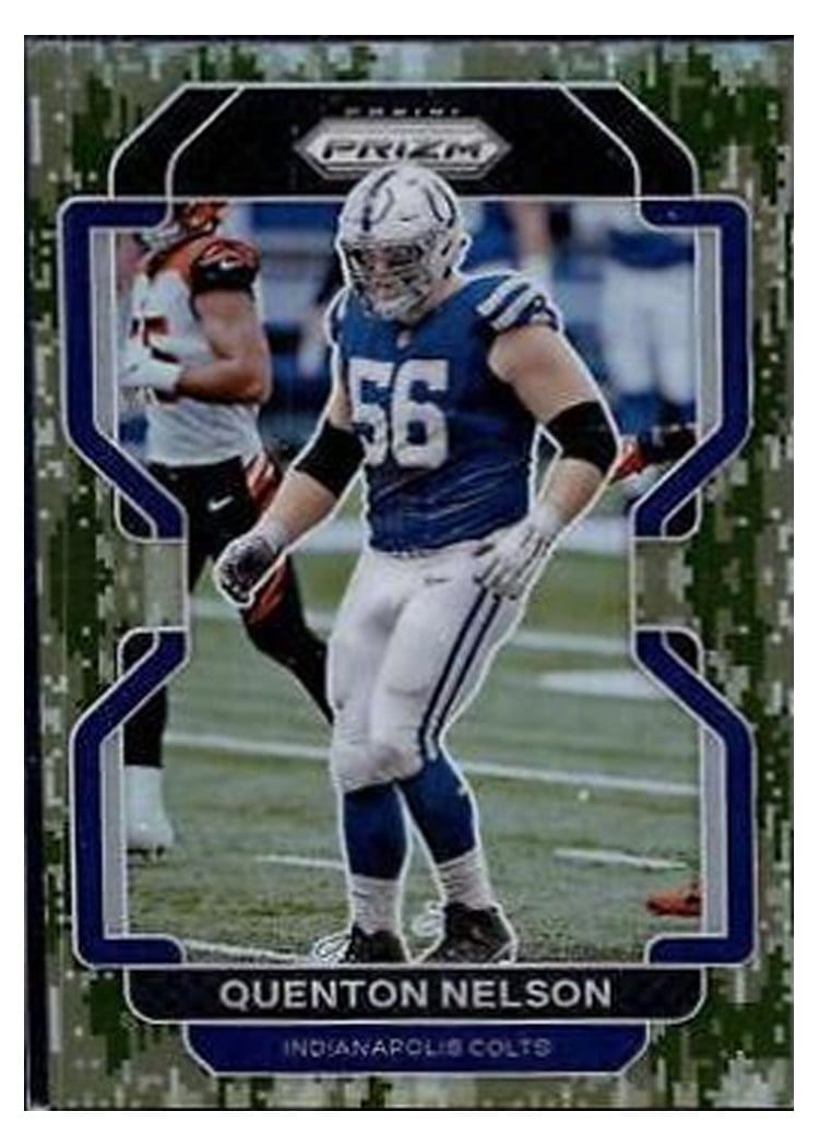 2021 Panini Prizm Base Set Quenton Nelson #23 card