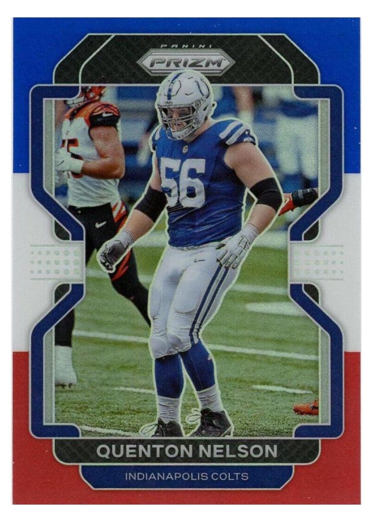 2021 Panini Prizm Base Set Quenton Nelson #23 card