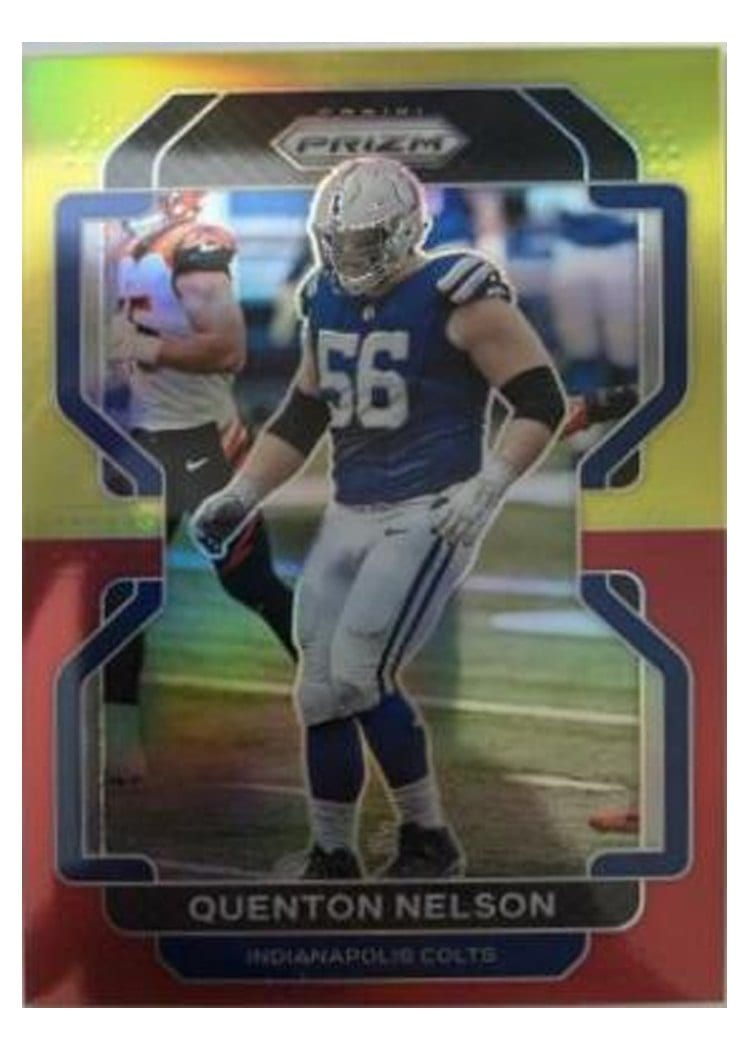 2021 Panini Prizm Base Set Quenton Nelson #23 card