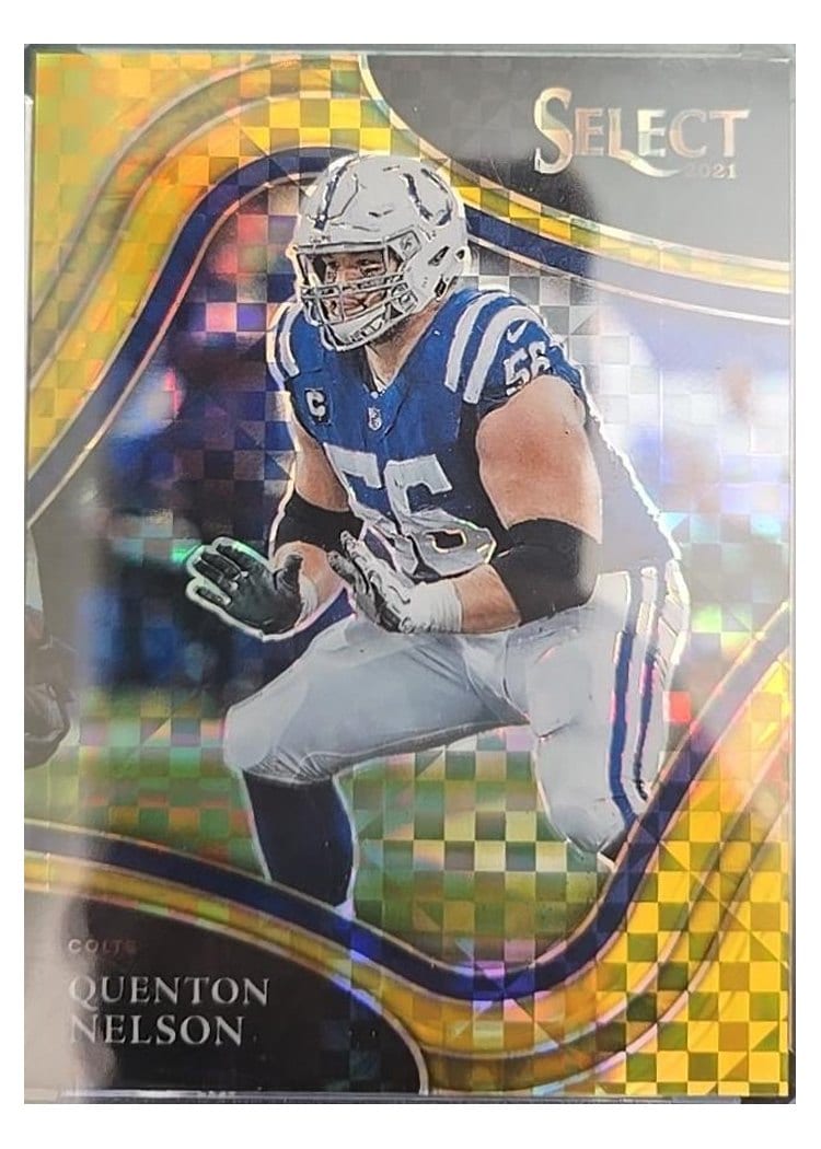 2021 Panini Select Base Set Quenton Nelson Gold #316 card